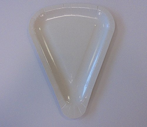Piatto Triangolare TRANCIO Pizza Piccolo in CARTONCINO da ASPORTO Vassoio Carta per Alimenti Paper CABARE' 1/8 SPICCHIO