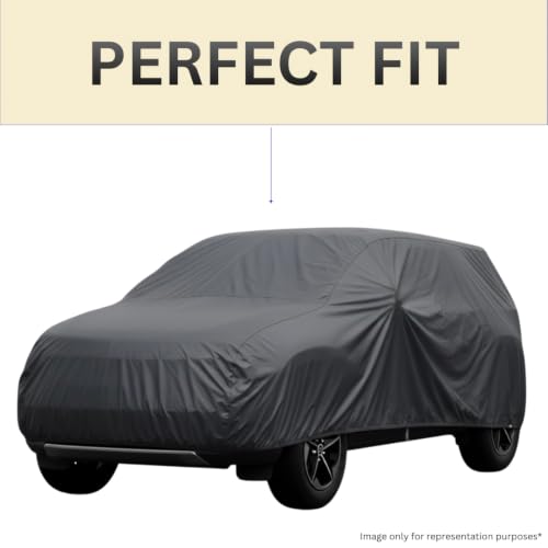 Image of Scout Series Car Cover for Tata Nexon (2017-2026), 210D Matty Fabric, Grey, Waterproof, UV Protection, Custom Snug Fit, SUV Body (Scout, Nexon)