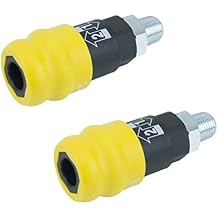 1/4" Male Composite Safety Couplers - Industrial Profile 2 Pack