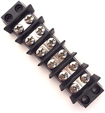 Marine Terminal Block 6 Gang Nickel Plated Brass Quality 0113-10-3640-06 Dinkle 10 to 18 AWG Gauge 35A 600V