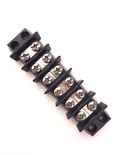 Marine Terminal Block 6 Gang Nickel Plated Brass Quality 0113-10-3640-06 Dinkle 10 To 18 Awg Gauge 35A 600V #TOP9