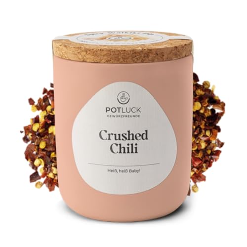 POTLUCK | Crushed Chili | Reingewürz im Keramiktopf | 55 g | Vegan, glutenfrei und mit natürlichen...