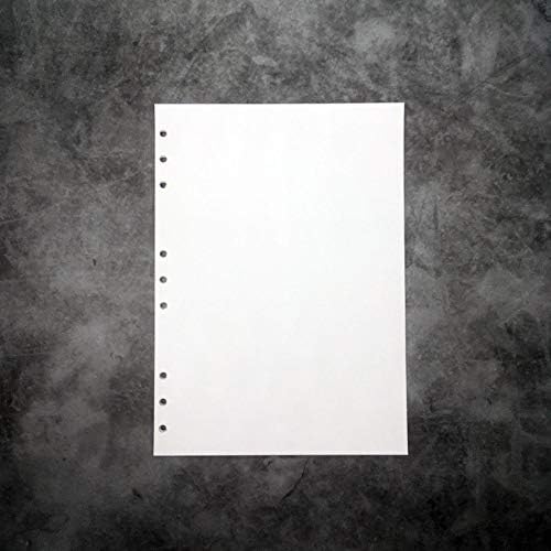 B5 9-Rings 26- Rings DIY Clear Plastic Round Ring View Binder Binding Cover Protector Loose Spiral Notebook Cover Hoder (Connell Grid Graph Refill, 9 Holes)