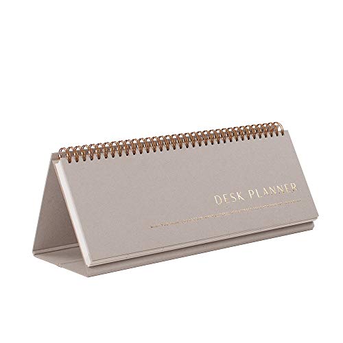 Télécharger JO & JUDY Create Calendrier de table avec gaufrage doré 30 cm x 10,5 cm – 150 g/m² Gris livre En ligne