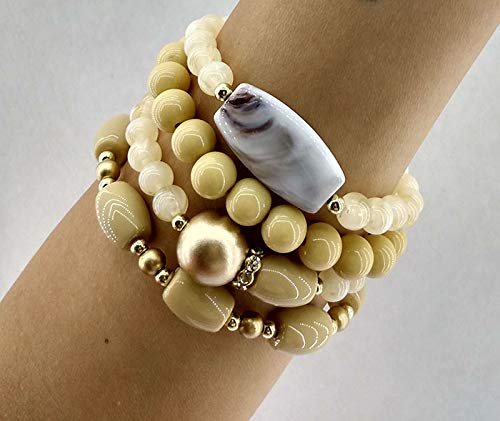 Kit com 4 Pulseiras | Eu Sou Cute | Bijuteria Fina | Ref: KITPLBR85