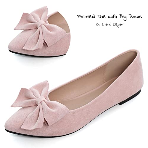 Image of Dear Time Women's Ballet Flats Dress Ballet Shoes Slip on for Office Work Comfortable Shoes