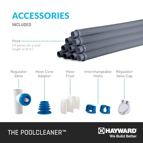 Hayward W3PVS20GST Poolvergnuegen Suction Pool Cleaner for In-Ground Pools up to 16 x 32 ft. (Automatic Pool Vaccum), Gray