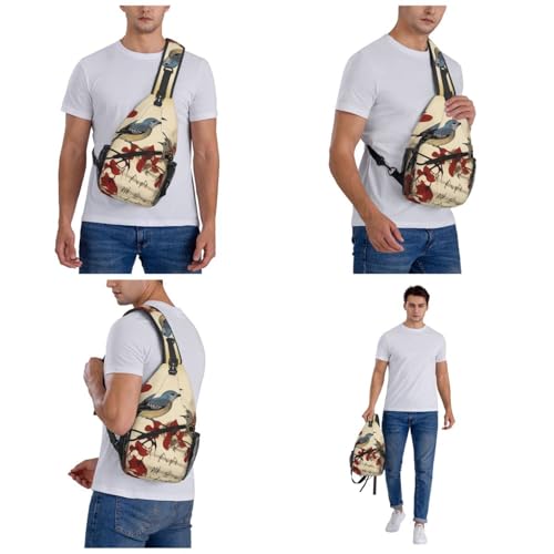 Bolso Sling para Hombre y Mujer Negro miniatura 6