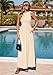 PRETTYGARDEN Summer Maxi Dresses for Women 2026 Sleeveless A Line Flowy Long Casual Sundress Wedding Guest Fashion Clothing (Beige,Small)