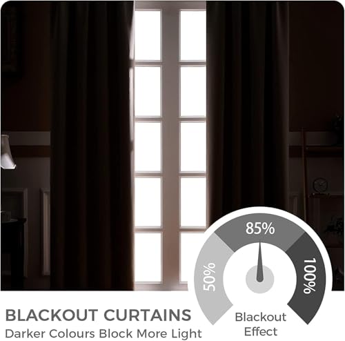 MRTREES Blackout Curtains Bedroom 90 Drop 1 Panel Blush Pink Eyelet Thermal Curtain for Living Room Soft Texture Window Treatments for Kids 90x90 Inch 228x228 CM - Image 9