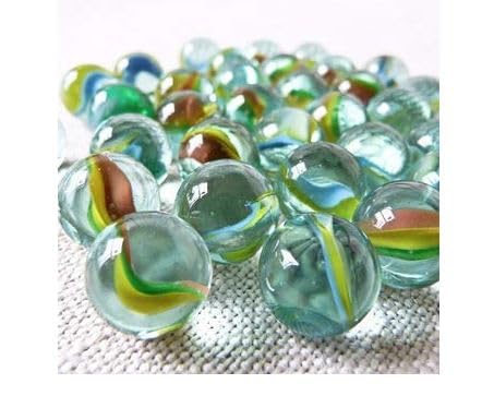T.K. Enterprises Marbles Mix Glass Marbles Stone Marbles for Aquarium Decorations, 100 Pieces Marbles Playing and School Projects (100 Pieces)-image-9