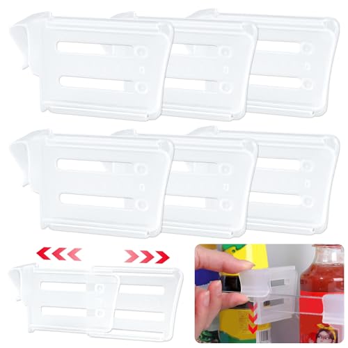 YUUTIAL 30 Pezzi Divisori per Frigorifero Regolabili - Organizzatore Cassetti per Cucina, Alimenti, Spezie e Frutta, Separatori Salvaspazio per Frigorifero e Congelatore