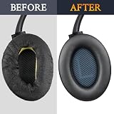 SoloWIT Wymienne nauszniki do Bose SoundLink Around-Ear II (Sound Link AE2/model BA2) nausznych słuchawek, poduszki nauszne z miękkiej skóry proteinowej, pianka o wysokiej gęstości – czarne