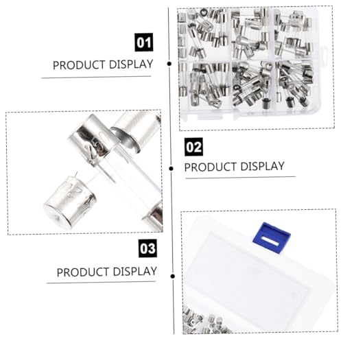 LIFKOME kit de 100 fusibles de vidrio 5x20mm de acción rápida para protección de circuitos eléctricos miniatura 2