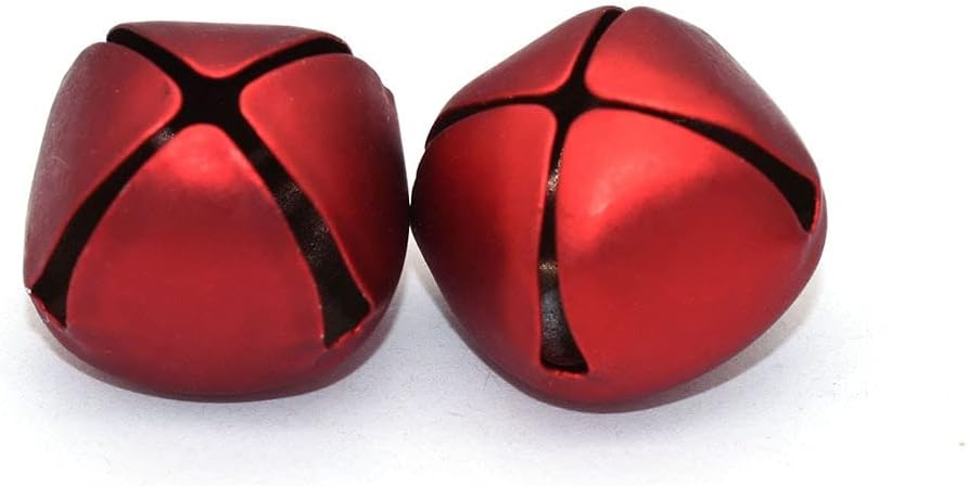 Small Christmas Bells,Christmas Hanging Bells, Small Christmas Bells 20pcs Bell Red Cross Bells