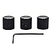 3 Pack Electric Guitar Volume Tone Control Dome Knobs Metal Potentiometer Caps Accessory