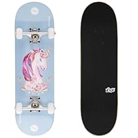Arrow Board - KMX Skateboard for Boys, Girls, Kids, Students, 7-Layer Maple Double Kick Concave Deck| Aluminum Alloy Trucks | 27.5\" x 7.75\" Beginner Skateboard for Cruising and Tricks(Unicorn)