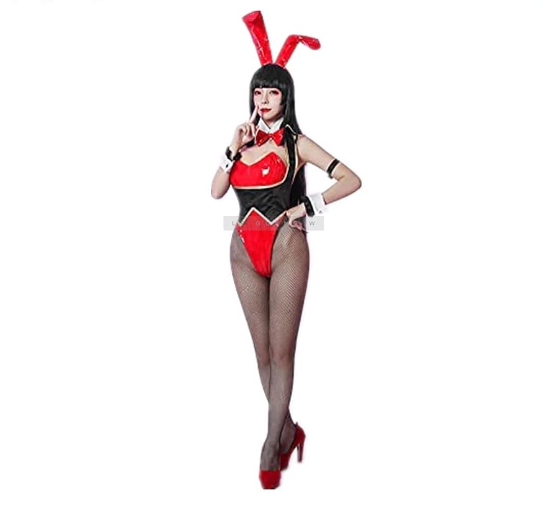 Amazon.co.jp: 賭ケグルイ 蛇喰 夢子 バニーガール コスプレ衣装