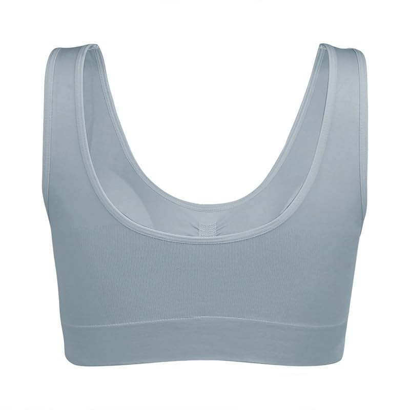 Image of Litthing Lace Bralettes for Women Padded Sports Bra Seamless Plus Size Tank Tops Wirefree Comfort Yoga Cami T Shirt Bras