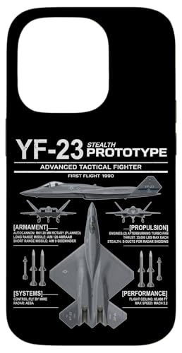 YF-23�X�e���X�퓬�@�~���^���[�W�F�b�g�X�y�b�N�C���t�H�O���t�B�b�N �X�}�z�P�[�X iPhone 14 Pro �p