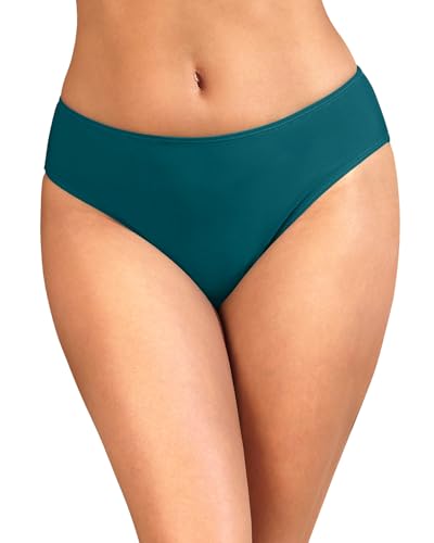 Image of Daci Women's Mid-Rise Full-Coverage Bikini Bottom | Mid-rise bikini bottom with full rear coverage in 82% nylon and 18% spandex for comfortable swimming and beachwear