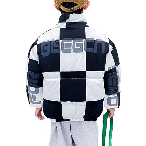 Boys' Warm Winter Puffer Coat Parka Jacket Snow Outwear Black-110-3 Years2