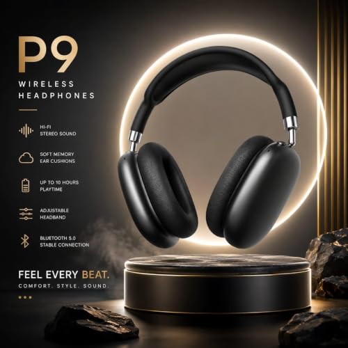 Image of Wireless Bluetooth Over-Ear Headphones