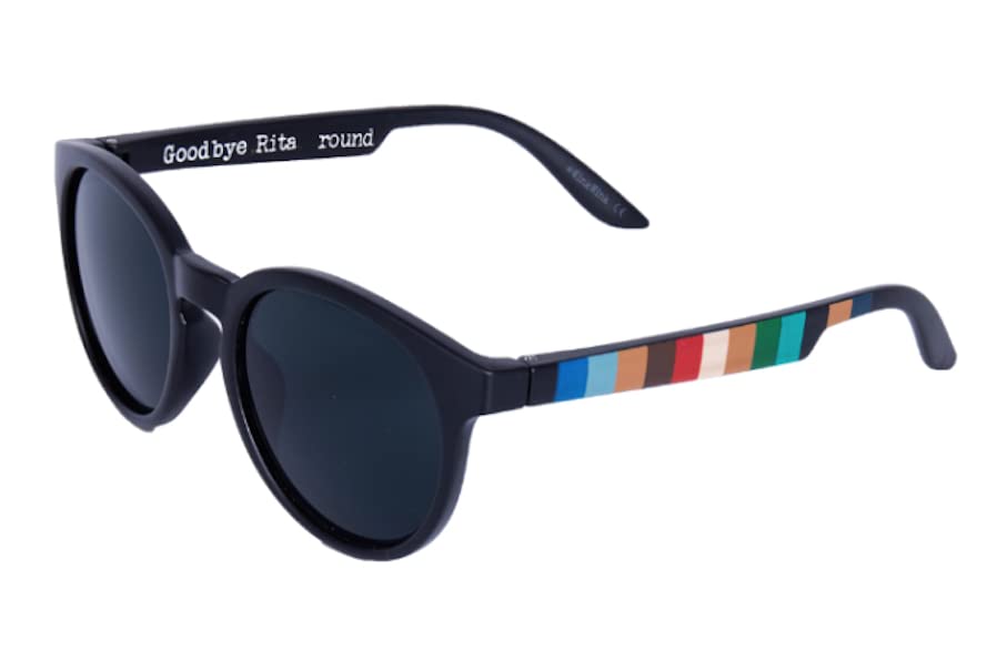 Lunettes de soleil enfants Goodbye Rita Round 2 bleues en polycarbonate