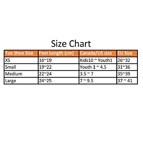 Rgpros Knitted Half Sole Toe Shoes Socks For Professional Rhythmic Gymnastic Competition Or Ballet Dance (Xs, 1 Pair) #TOP4