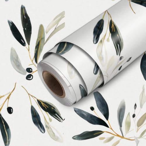 HOMETITUTE Olive Leaf Botanical Wallpaper