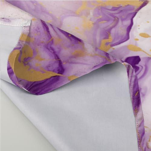 Servilletas de Tela Marmol Morado Oro Set 6 20x20 miniatura 4