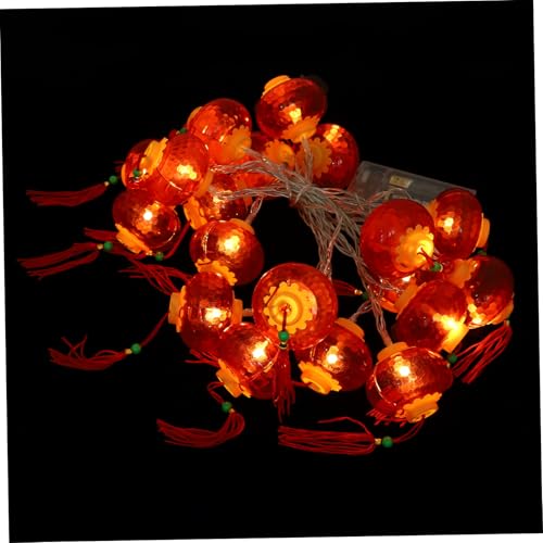 MUELODSIC Rote Led Laternenkette Chinesische Laterne Aus Kunststoff...