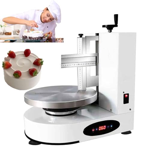 Macchina elettrica per glassare torte, giradischi da 34,8 cm con lame regolabili per un rivestimento liscio, controllo della velocità da 20 a 150 giri/min, per panettieri domestici e professionisti