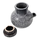 Ipetboom Botella Dispensadora de Aceite Japonesa con Tapa Hermética Gran Capacidad para Salsa Soja y Vinagre Diseño Elegante para Cocina Fácil Limpieza y Almacenamiento Fresco