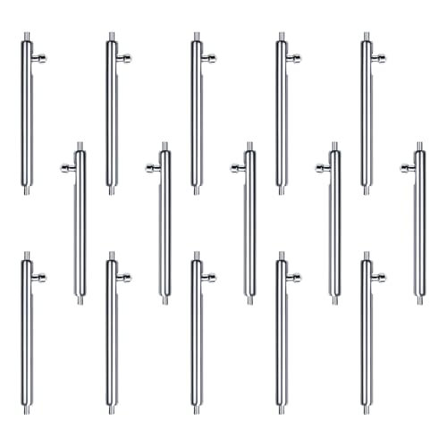 Lot de 15 goupilles de connexion fixes en acier inoxydable pour bracelet de montre - Outils de réparation à la main - Accessoires de tige à ressort à dégagement rapide en acier inoxydable