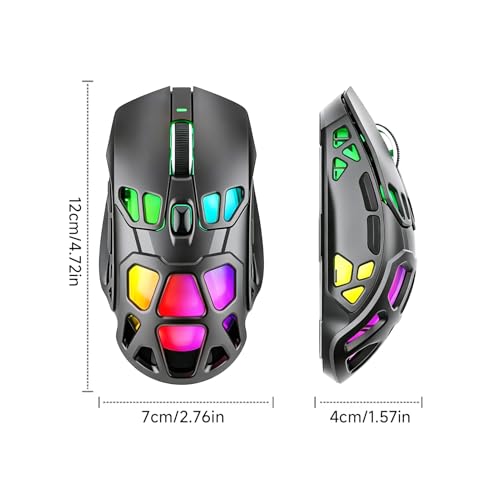Ratón inalámbrico para juegos X9pro con 7 botones programables y carga tipo C 6