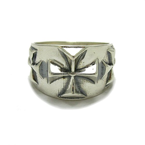 Bague en argent 925 Croix maltaise, le cadeau idéal pour un homme d'exception