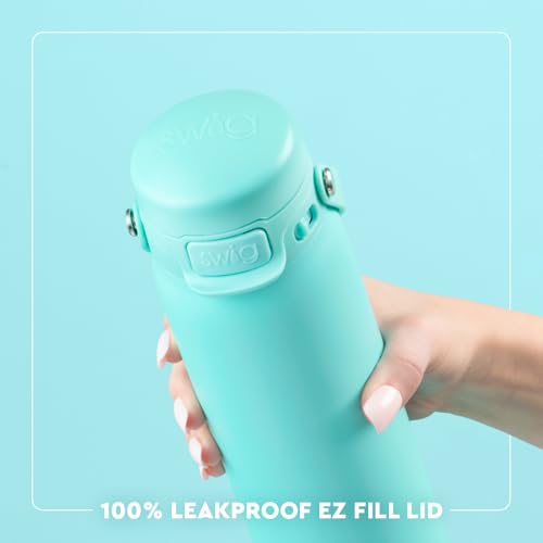 Swig Life Botella de Agua 22oz a Prueba de Fugas con Tapa EZ Fill, Shimmer Periwinkle miniatura 4