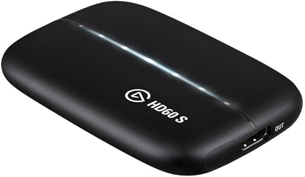 Elgato HD60 S, External Capture Card, Stream and Record in 1080p60 with ultra-low latency on PS5, PS4/Pro, Xbox Series X/S, Xbox One X/S, in OBS, Twitch, YouTube, works with PC/Mac