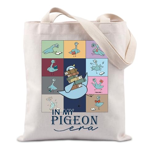 Bolsa Tote temática Pigeon Teacher para amantes de pájaros miniatura 1