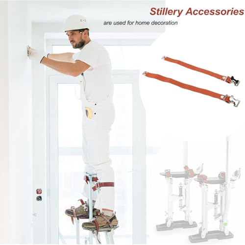 MENDUNER Sancos Trockenbau, Zancos Trockenbau, 2 Stück Bein Band Riemen Trockenbau Stangen, Stelzen-Stelzen-Ersatzteile für Street Performance Home Improvement Hohe Wand Bemalung