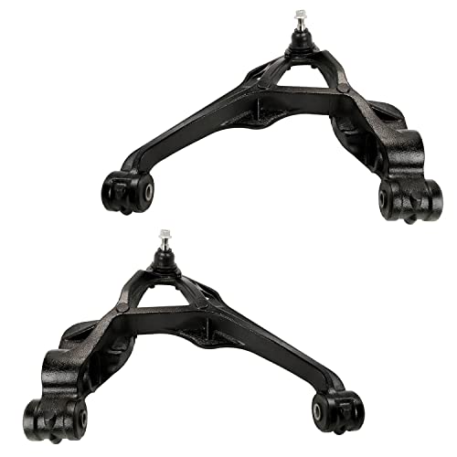 Image of Detroit Axle - Front End Kit for 2011-2019 Chevy Silverado GMC Sierra 2500HD 3500HD, 4 Upper Lower Control Arms w /Ball Joint 2 Outer Tie Rods 2 Sway Bars 2012 2013 2014 2015 2016 2017 2018 Replacement