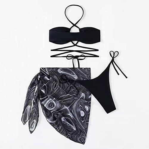 Tankini noir avec push-up pour femme, taille L | Maillot de bain short confortable - 4