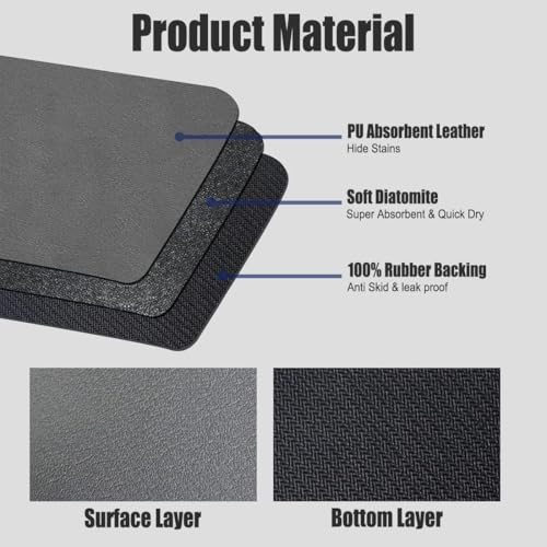 Image of Roslen Kitchen Runner Mat, Anti-Slip Vintage Pattern, Multi-Purpose Floor Mats for Kitchen, Comfort Standing Runner Rug Carpets, Premium Galicha for Kitchen, Office, Sink and Laundry