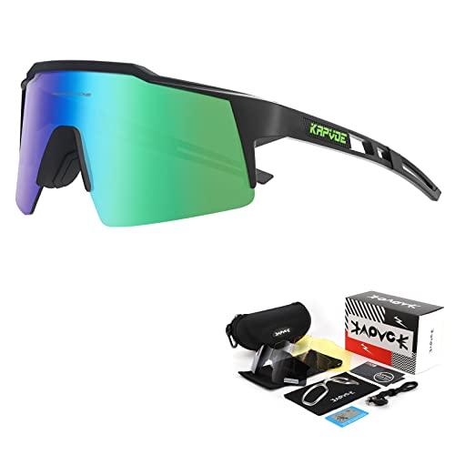 KAPVOE Óculos par Ciclismo Polarizados Esportivo Óculos de sol Bike MTB masculinos femininos,10