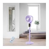 PQPQLI Ventilatore a Piantana con Telecomando, 8 Velocità, Timer 12 Ore