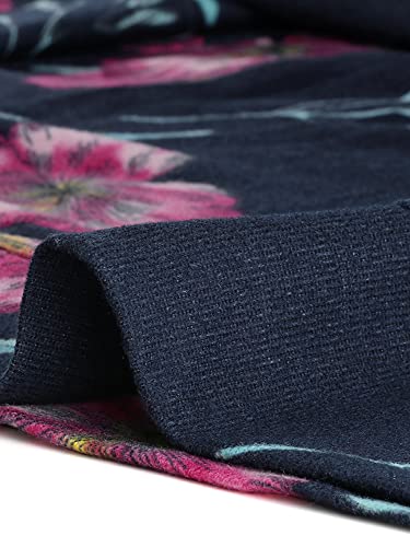 Image of Agnes Orinda Women's Plus Size Lightweight Cardigan Casual Soft Long Sleeve Floral Knit Cardigans with Pockets