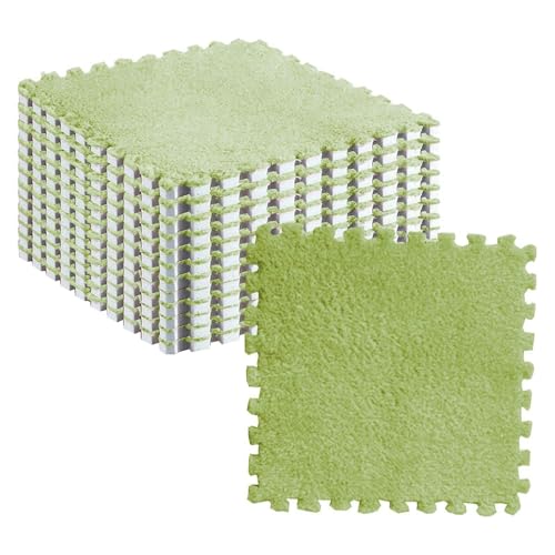 Azulejos de espuma de felpa para crear una zona de juego suave y colorida