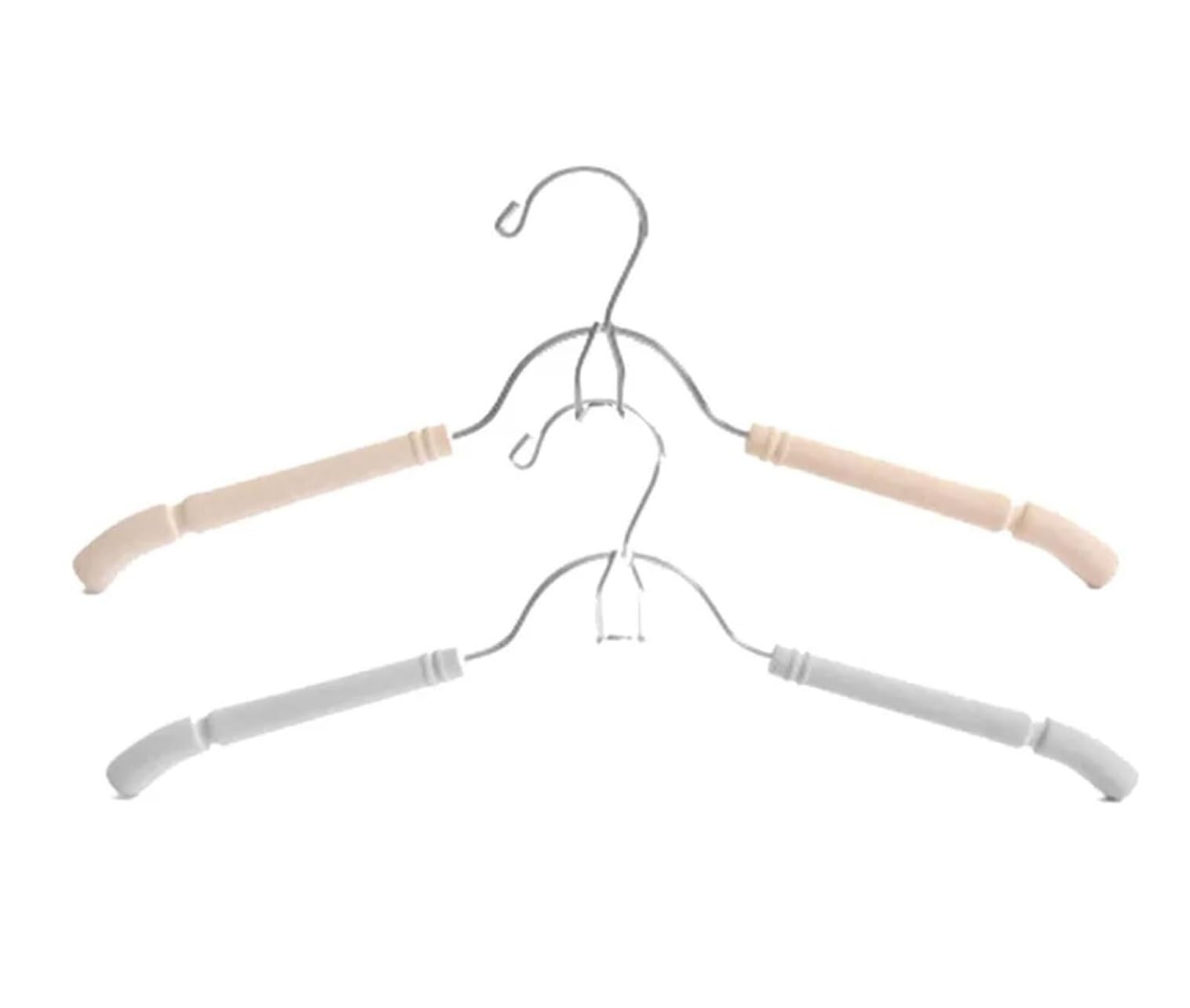Perchas De Esponja De Espuma para Ropa, Paquete De 10, Perchas Antideslizantes De Metal para Abrigo, Traje, Camisa, Suéter, Organizadores De Armario para Sudadera(G)