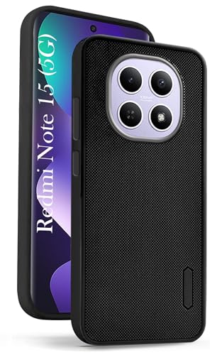 Image of Jkobi Rubberised Back Cover Case for Xiaomi Redmi Note 15 5G | Redmi Note 15 SE 5G (Textured Grip Design | Micro-Fiber Cloth Inside | Slim and Light Weight | Soft Touch and Feel)